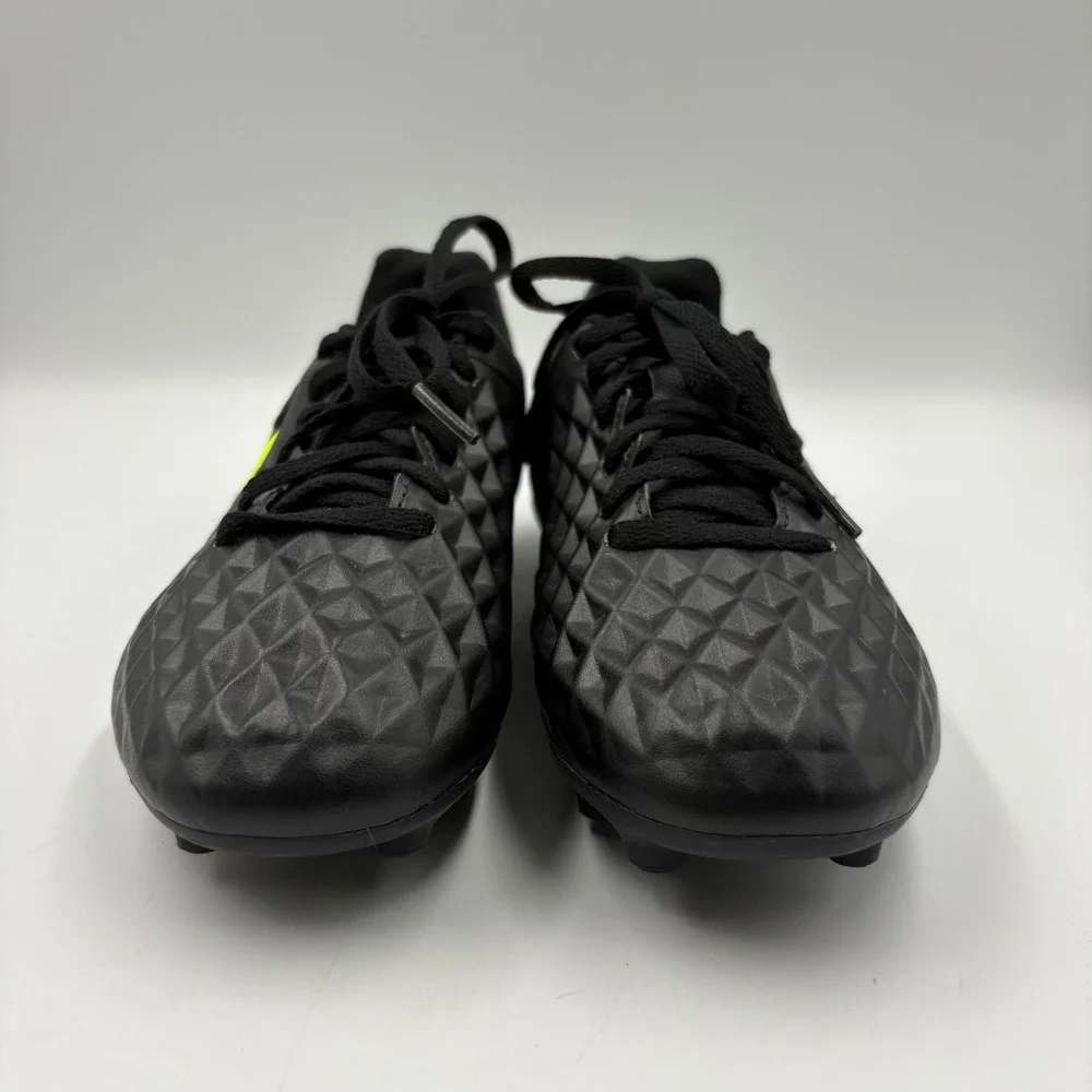 Nike Tiempo Legend 8 Club Soccer Cleats Kids 5Y Black Volt Good Textured MG